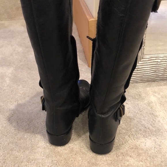 JESSICA BENNETT TALL LEATHER RIDING BOOTS - Picture 6 of 9